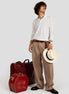 Bowler Berlin Hose "Barrique" Sand (barrel leg pants)