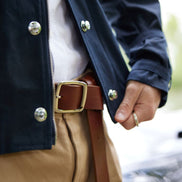 Bowler Racing Jacke mit Uhrenfenster Navy