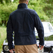 Bowler Racing Jacke mit Uhrenfenster Navy