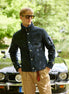 Bowler Racing Jacke mit Uhrenfenster Navy