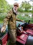 Bowler Racing Jacke mit Uhrenfenster Olive
