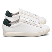 Clae Bradley White Leather Dark Forest
