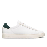 Clae Bradley White Leather Dark Forest
