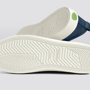 Cariuma OCA Low Pebbled Leather Dark Denim