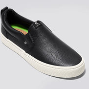 Cariuma Slip-On Pebbled Leather Black