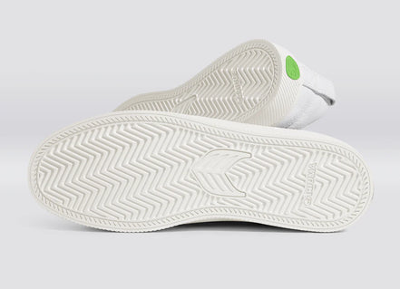 Cariuma Slip-On Pebbled Leather White