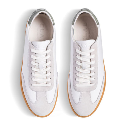 Clae Deane White Leather Tea Light Gum