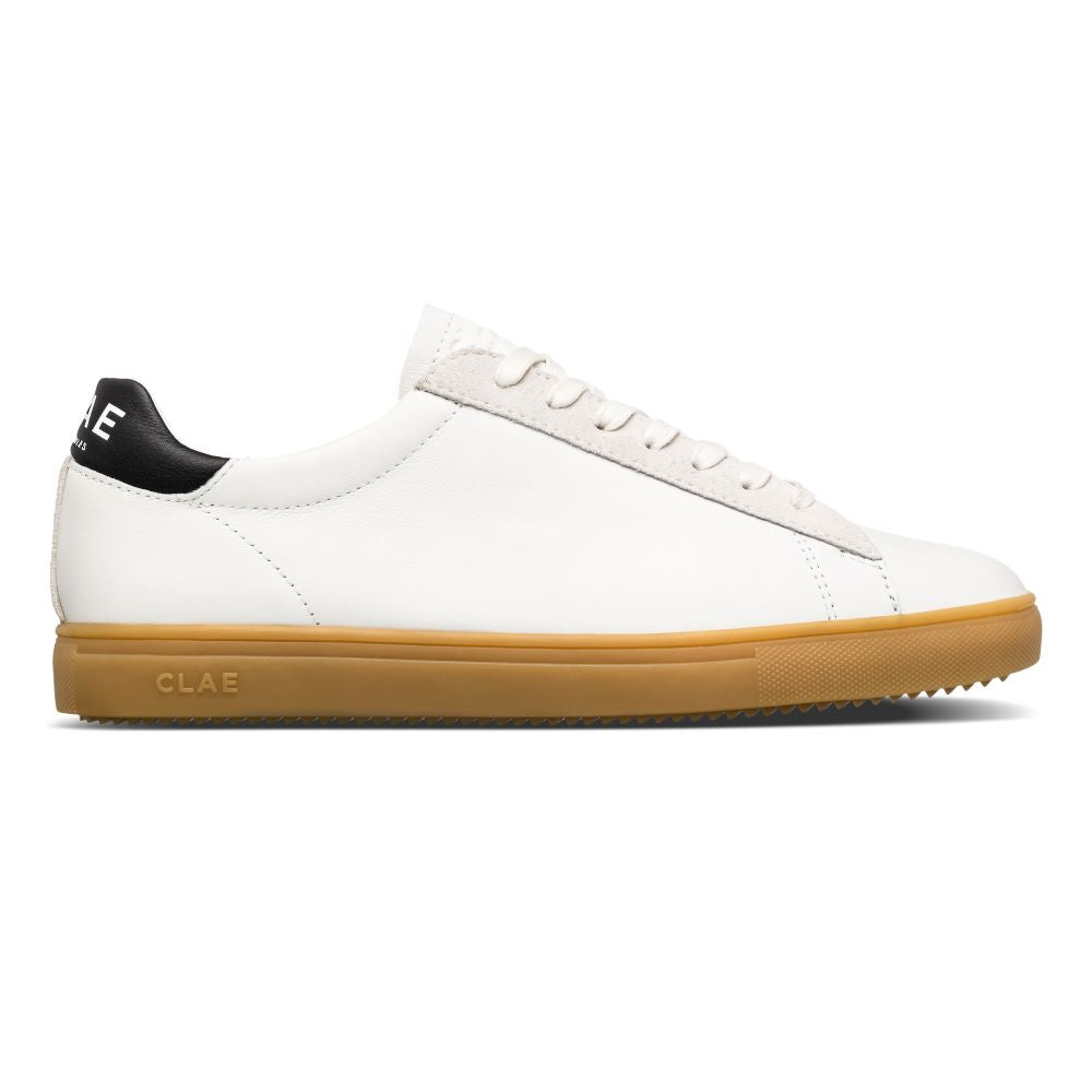 Clae Bradley Leather White Black Light Gum