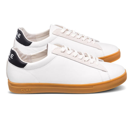 Clae Bradley Leather White Black Light Gum