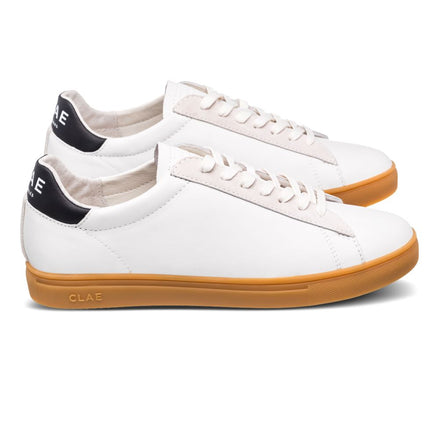 Clae Bradley Leather White Black Light Gum