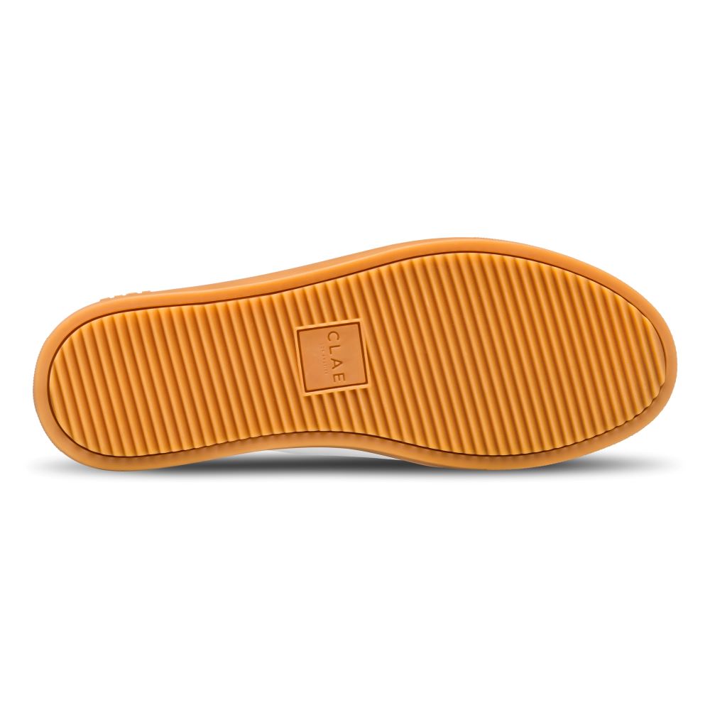 Clae Bradley Leather White Black Light Gum