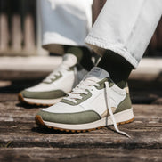 Clae Joshua Olive Off-White vegan