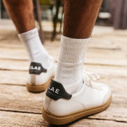 Clae Deane White Feather Grey Dark Gum