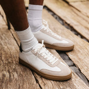 Clae Deane White Feather Grey Dark Gum
