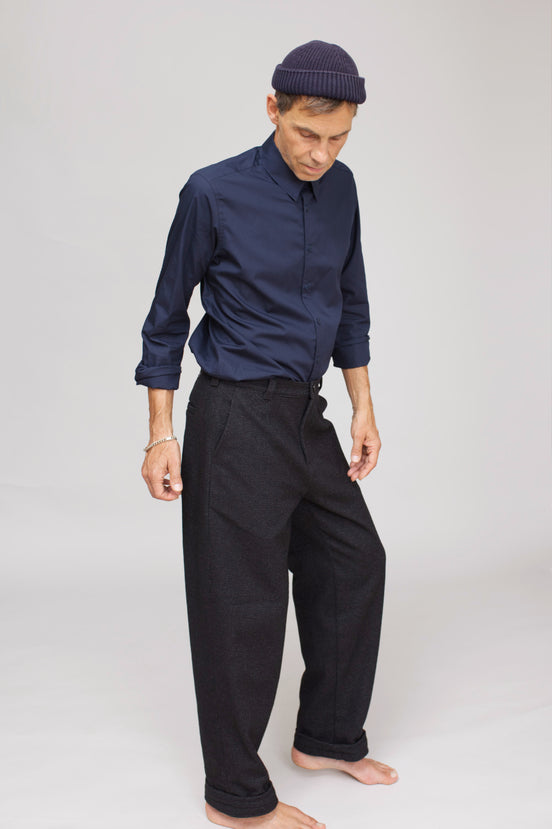 Director´s Cut Wollhose "Granville" Schwarz