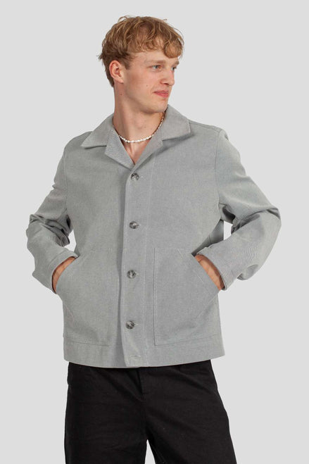 Director´s Cut "Patrick" Truckerjacket Grauweißer Denim