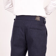 Bowler Berlin Gurkha Hose Fischgrat Dunkelblau