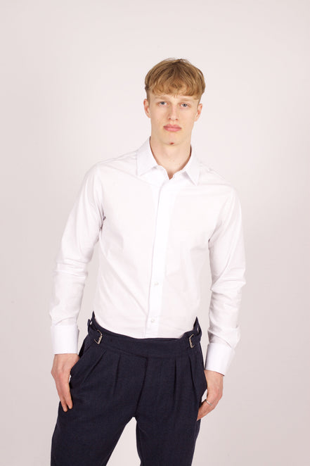 Bowler Berlin Hemd "New Jazz" White - Dress Shirt - James Bond Cuff