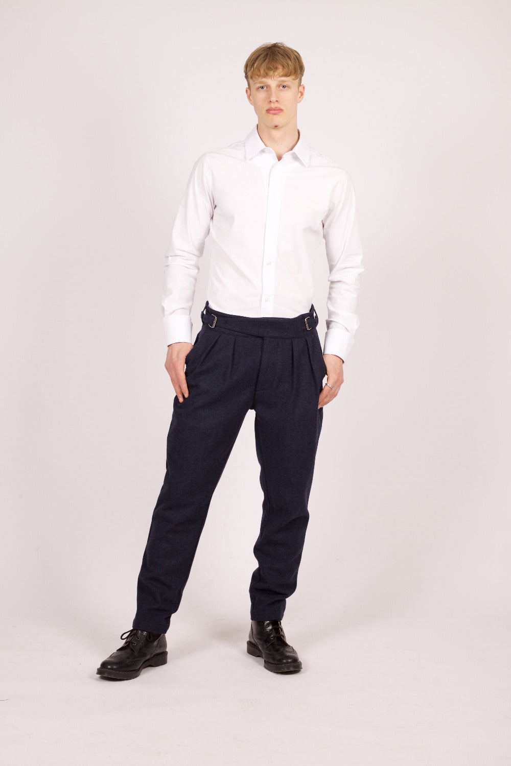 Bowler Berlin Hemd "New Jazz" White - Dress Shirt - James Bond Cuff
