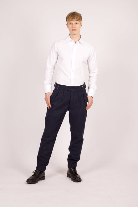 Bowler Berlin Hemd "New Jazz" White - Dress Shirt - James Bond Cuff
