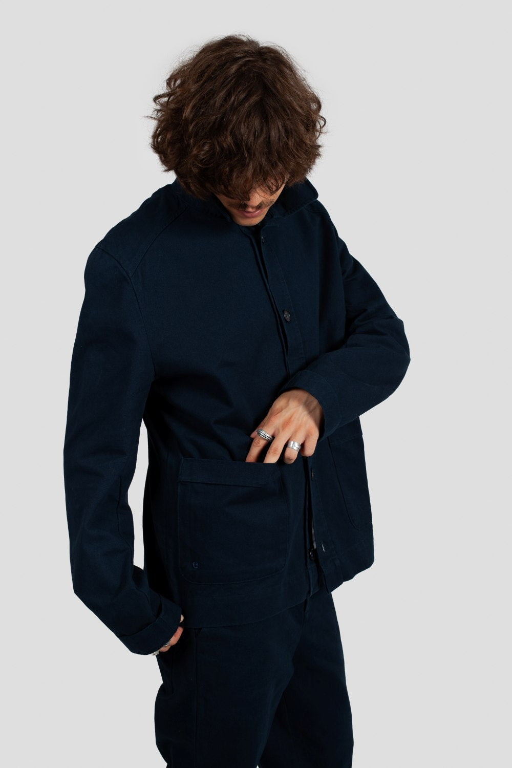 Eisdieler Park Jacket Navy (Canadien Tuxedo)