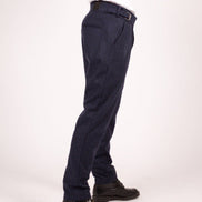 Bowler Berlin Gurkha Hose Fischgrat Dunkelblau