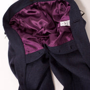 Bowler Berlin Gurkha Hose Fischgrat Dunkelblau