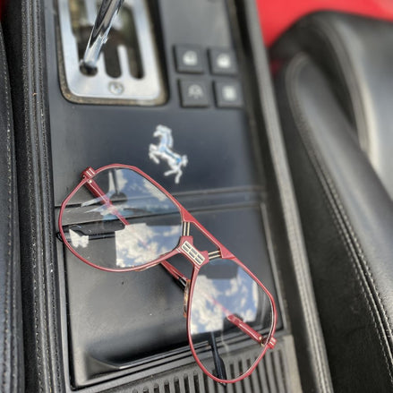 Ferrari F22/S rote 90er Vintage Luxus Brille