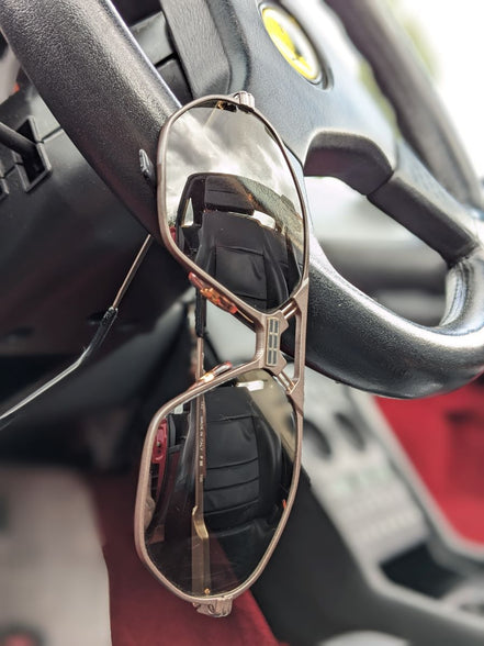 Ferrari F22/S graubraune 90er Vintage Luxus Brille