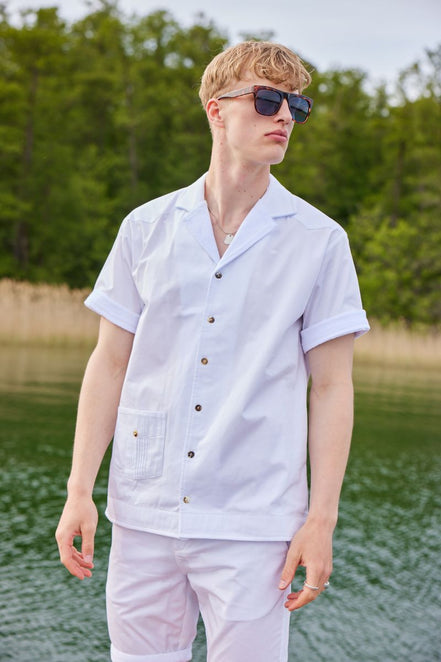 LA CONCH Goldfinger Shirt Weiss