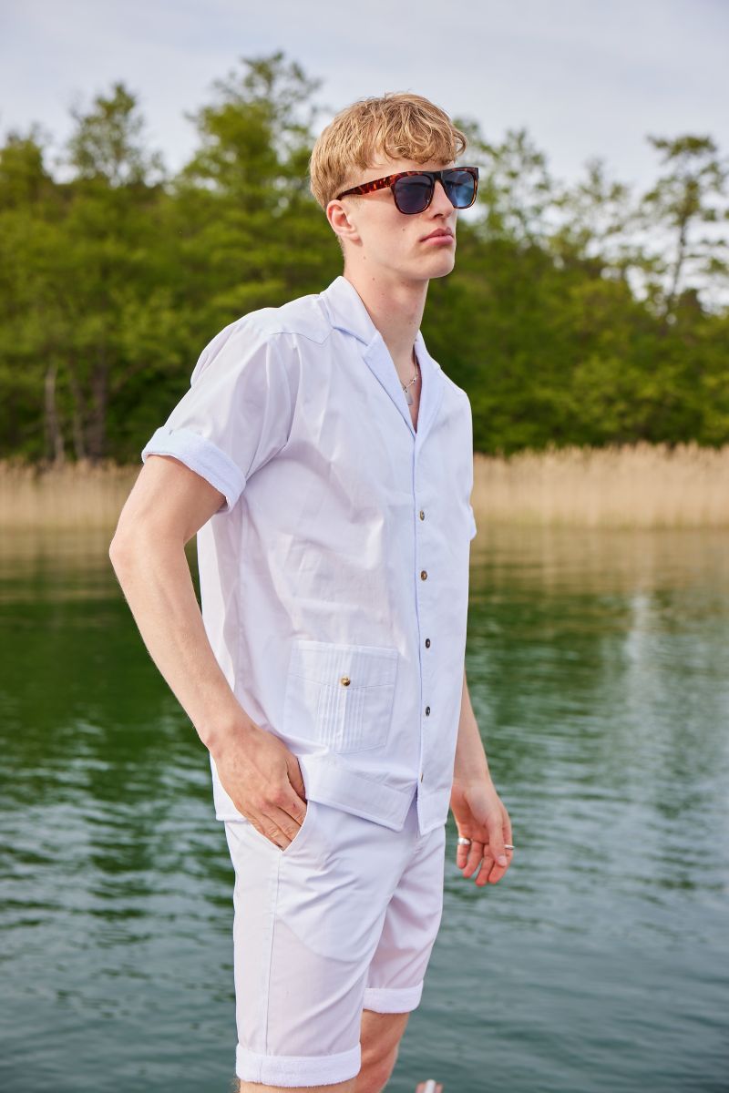 LA CONCH Goldfinger Shirt Weiss