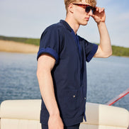 LA CONCH Goldfinger Shirt Navy