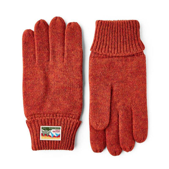 Hestra "Raggwool Glove" Brickred