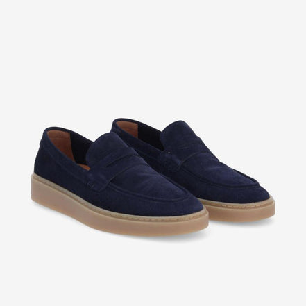 Schmoove "Loafly Moc(casin)" Navy Suede