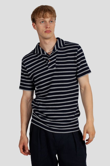 LA CONCH "Playshirt" Navy White Strick