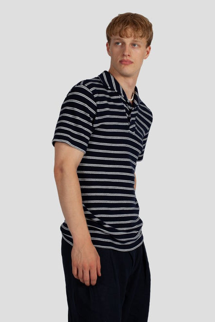 LA CONCH "Playshirt" Navy White Strick