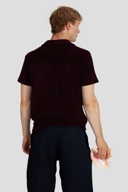 LA CONCH "Playshirt" Terry Aubergine