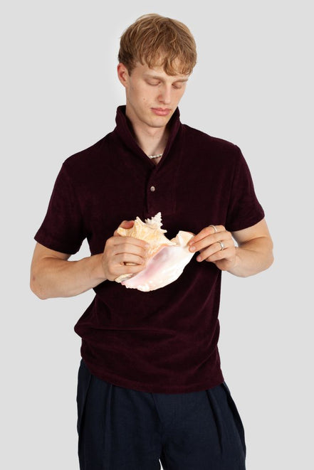 LA CONCH "Playshirt" Terry Aubergine