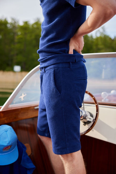 LA CONCH "Playshorts" Terry fountain blue