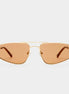 Lespecs "Treasure" Sonnenbrille Gold