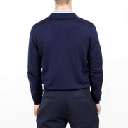 Bowler Berlin Merino Polo Nachtblau