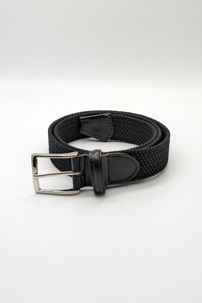 Bowler Berlin Gürtel "Micro Chevron" Schwarz/Schwarz