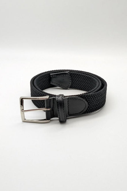 Bowler Berlin Gürtel "Micro Chevron" Schwarz/Schwarz