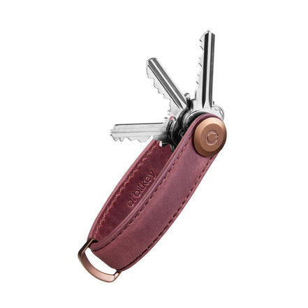 Orbitkey Key Organiser Crazy Horse Leather Mulled Wine