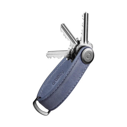 Orbitkey Key Organiser Crazy Horse Leather Steel Grey