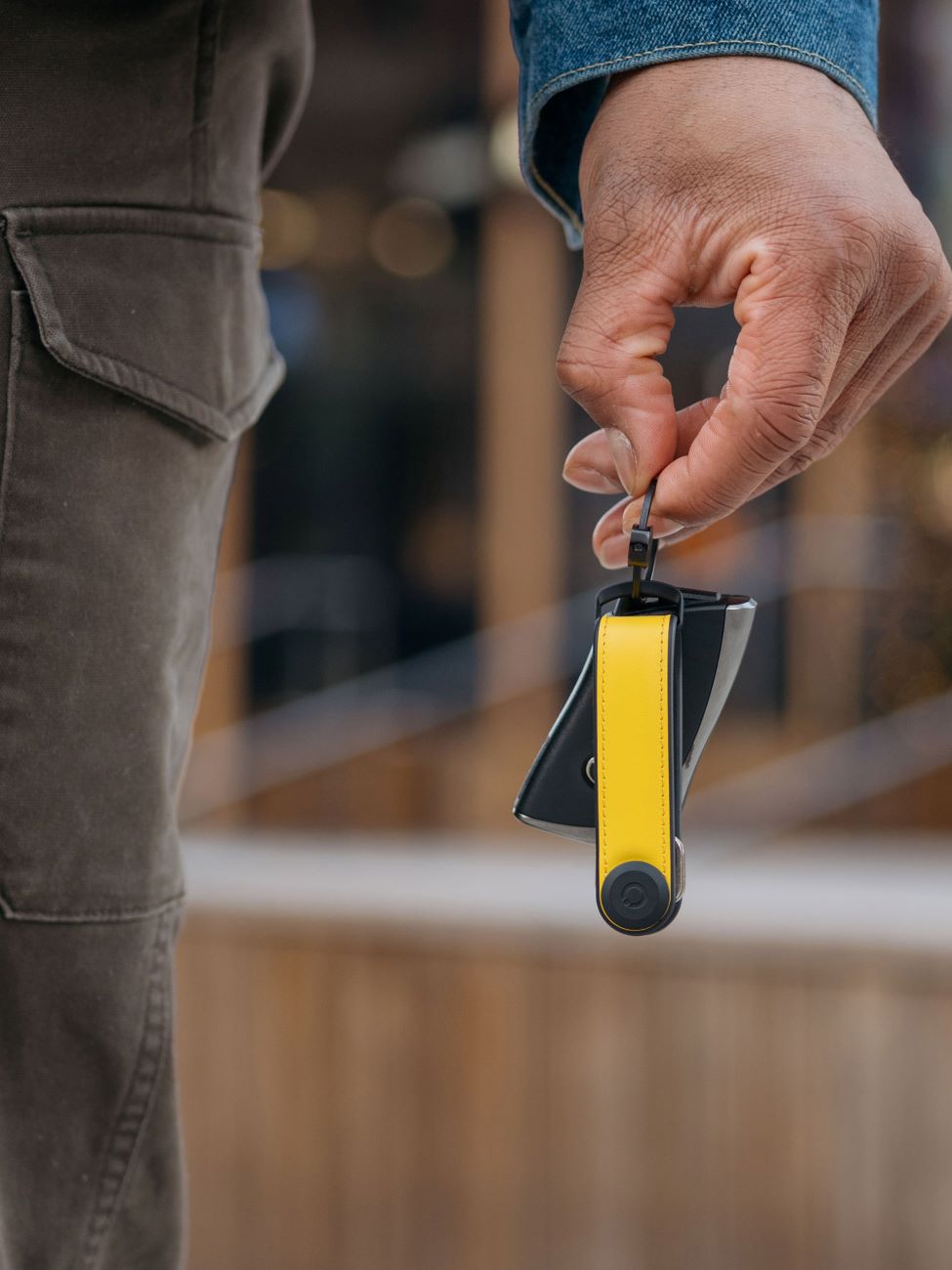 Orbitkey Gift Set Hybrid Leather Solar Yellow + Multi Tool v2