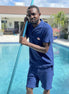 LA CONCH "Playshorts" Terry fountain blue
