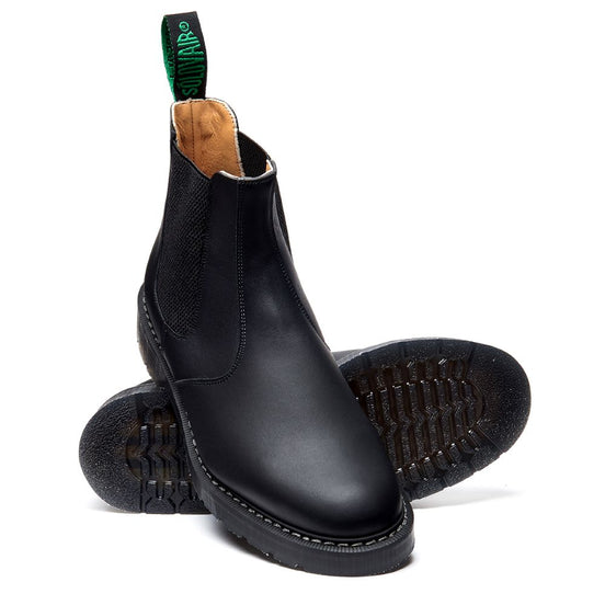 Solovair-Dealer-Boot-black-greasy