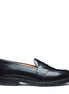 Solovair Black Hi-Shine Penny Loafer