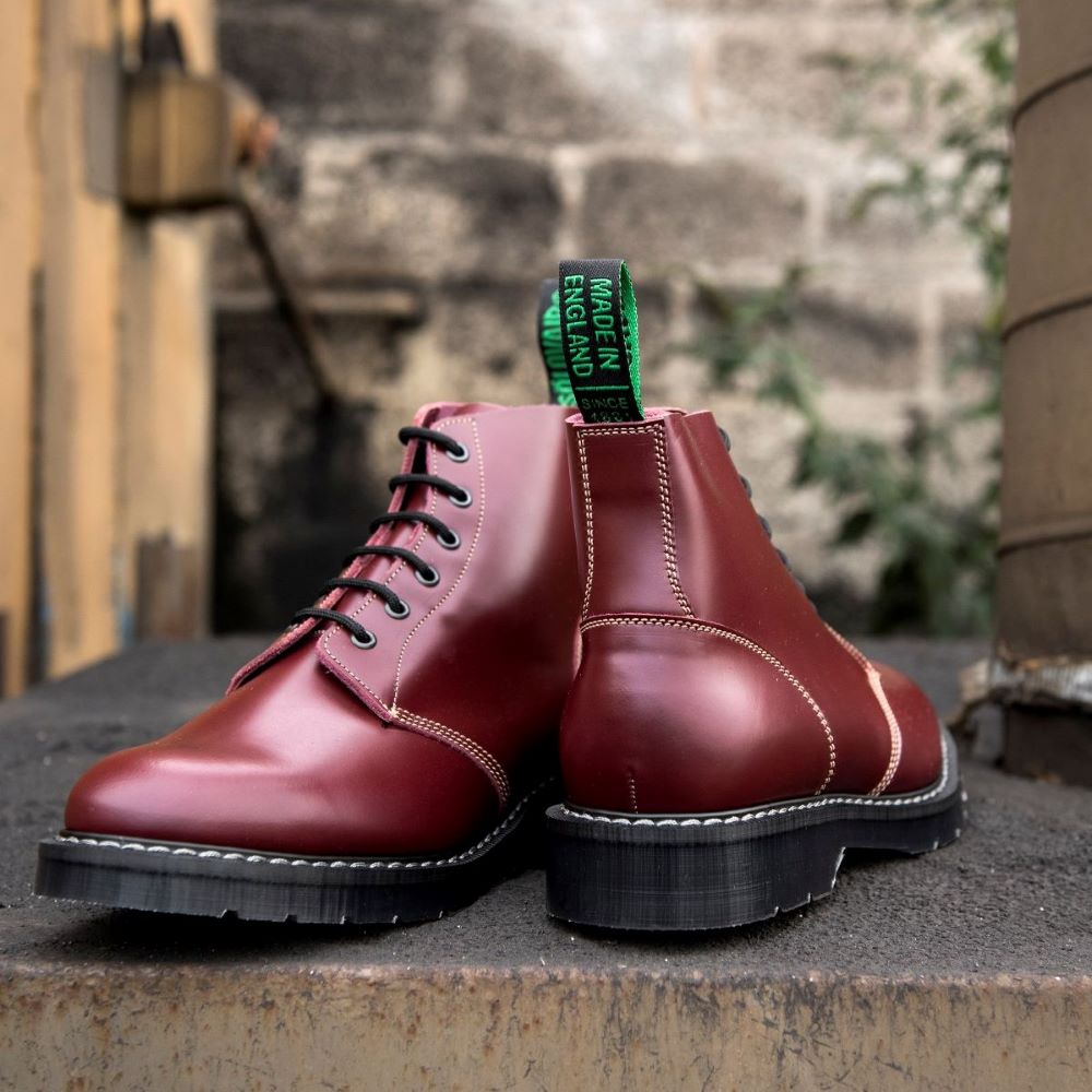 Solovair Oxblood Hi-Shine Eye Astronaut Boot